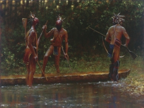 Indian Paintings | French & Indian War | Oil Painting | Doug Hall | Artist