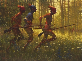 Indian Paintings | French & Indian War | Oil Painting | Doug Hall | Artist