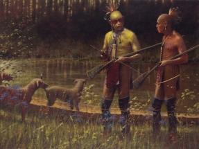 Indian Paintings | French & Indian War | Oil Painting | Doug Hall | Artist