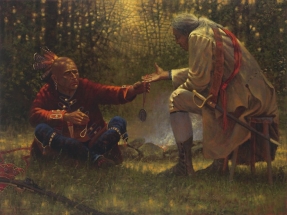 Indian Paintings | French & Indian War | Oil Painting | Doug Hall | Artist