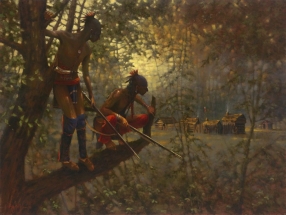 Indian Paintings | French & Indian War | Oil Painting | Doug Hall | Artist