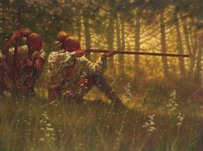 Indian Paintings | French & Indian War | Oil Painting | Doug Hall | Artist