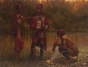 Indian Paintings | French & Indian War | Oil Painting | Doug Hall | Artist