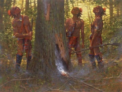 Smoking Out the Den Tree by Doug Hall | Giclées