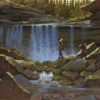 Boulder Gap Falls by Doug Hall 063 30x40
