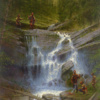 Gathering at the Falls by Doug Hall 026 48x36