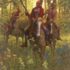 Red Coat Shawnee Chief Tecumseh by Doug Hall 013 48x36