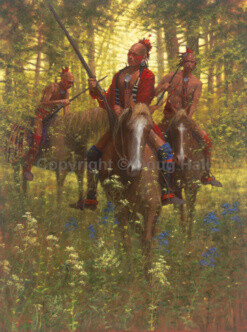 Red Coat Shawnee Chief Tecumseh by Doug Hall 013 48x36