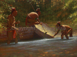 Spearfishing Five Mile by Doug Hall- 059 - 30x40