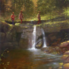Stone Bridge Crossing by Doug Hall 003 40x30