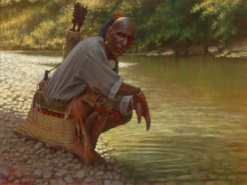 Woodland Ancestor by Doug Hall - 162 - 30x40 Oil on Canvas
