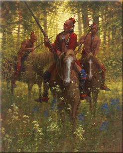 Red Coat - Shawnee Chief Tecumseh, 1812 - 8x10 Ceramic Tile