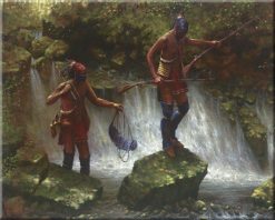 Slippery Rocks Falls - 8x10 Ceramic Tile